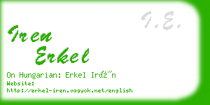 iren erkel business card